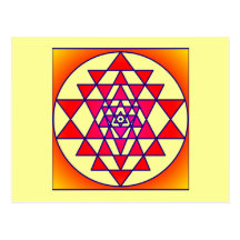 Sri Yantra Postkarte