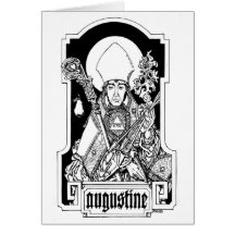 St Augustine des Flusspferds Notecard Grußkarte