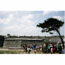 St- Augustinefort-Menge körnig Foto Figuren