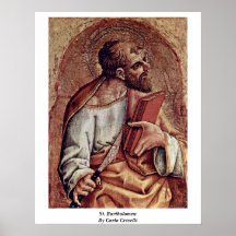 St Bartholomew durch Carlo Crivelli Plakate