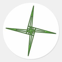 St. Brigids Kreuz Cross Irland Ireland Eire Runder Sticker