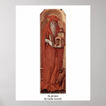 St Jerome durch Carlo Crivelli Plakat