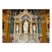 St- Josephund Kinderjesus-Statue Grußkarte