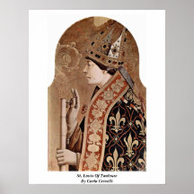 St. Louis von Toulouse durch Carlo Crivelli Plakatdruck