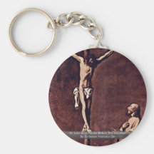 St Luke als Maler vor Crucified Schlüsselbänder