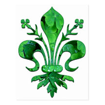 St Patrick glückliche Lilie Postkarte