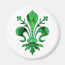 St Patrick glücklicher Lilien-Magnet Kühlschrankmagnet