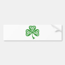St Patrick Kleeblatt mit triquetra Auto Aufkleber