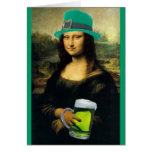 St Patrick Mona Lisa Grußkarte