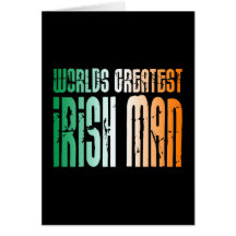 St Patrick Tag: Der bestste irische Mann der Welt Grußkarten
