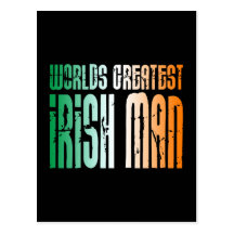St Patrick Tag: Der bestste irische Mann der Welt Postkarten
