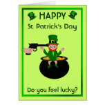 St Patrick Tag glauben Sie glücklicher Gruß-Karte