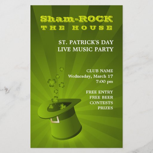 St Patrick TagesParty-Flyer