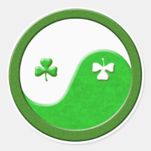 St Patrick trifft Taoismus Sticker