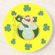 St. Pattys gelber Pub-Untersetzer