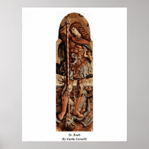 St. Roch durch Carlo Crivelli Poster