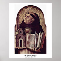 St Thomas Thomas von Aquin durch Carlo Crivelli Posterdrucke