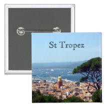 St Tropez Frankreich Anstecknadelbuttons