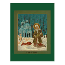St. Xenia der St. Petersburg-Gebets-Karte Postkarte