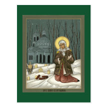 St. Xenia der St. Petersburg-Gebets-Karte Postkarte