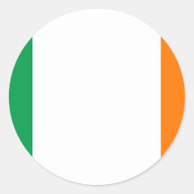 Staatsflagge Irland Runder Aufkleber