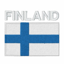 Staatsflagge von Finnland Besticktes Polo