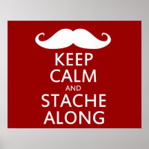 Stache entlang plakat