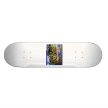 STADT-GRAFFITI, DIE SINNVOLL SIND PERSONALISIERTE SKATEBOARDS