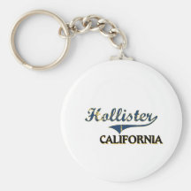 Stadt-Klassiker Hollister Kalifornien Schlüsselanhänger