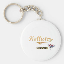 Stadt-Klassiker Hollister Missouri Schlüsselanhänger
