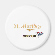 Stadt-Klassiker St Martins Missouri Kühlschrankmagnete