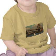 Stadt - NY - Segeln unter der Brooklyn-Brücke T-shirts