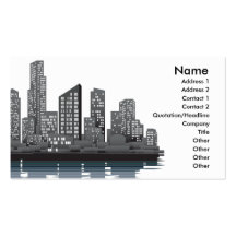 Stadt-Skyline-Visitenkartehintergrund