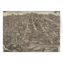 Stadt von Des Moines von South Park-Hügel Grußkarten
