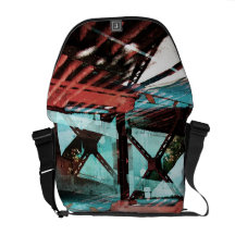 Städtische abstrakte Botetasche Kuriertasche