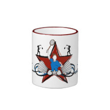 Städtische Badminton-Illustration Tee Tassen