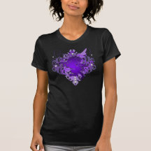 Städtische Diamant-Fantasielila Unicorn-T-Shirt