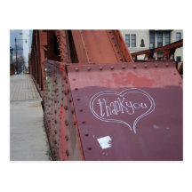 Städtische Graffiti danken Ihnen Postkarte