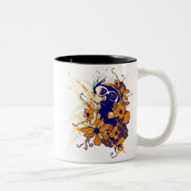 Städtischer Blumenbecher Tasse