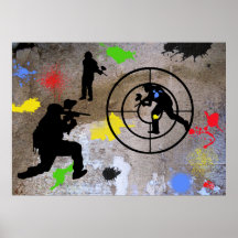 Städtischer GuerillaPaintball Plakat