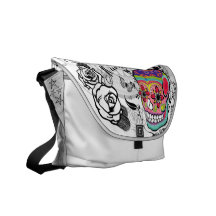 Städtischer Zucker Skull Dia De Los Muertes Bag Kurier Taschen