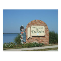 Stadtzeichen Dunedins Florida Postkarten