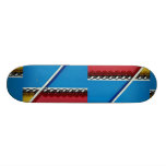 Stahlbälle und Stangen auf mehrfarbigem Acryl Personalisierte Skateboarddecks