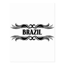 Stammes- Brasilien Postkarte