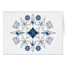 Stammes- buddhistische Symbole Karte