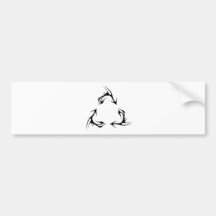 Stammes- recyceln Sie Autosticker