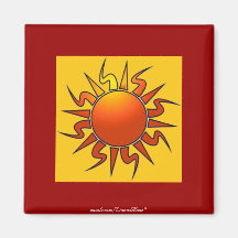 Stammes- Sun Kühlschrankmagnet