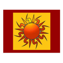 Stammes- Sun Postkarte