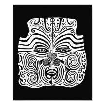 Stammes- Tätowierungs-Entwurf - Neuseeland Maori- Kunstphoto