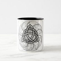 Stammes- Triquetra Tätowierung Kaffeehaferl